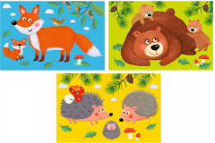 Кубики в поддончике «Лесные обитатели» - Фото 2