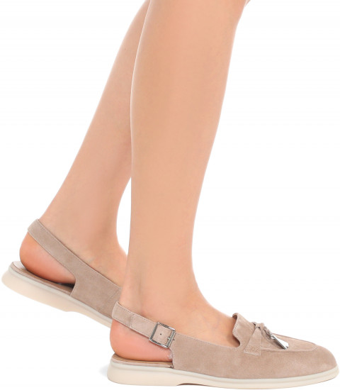 Лоферы-слингбэки женские