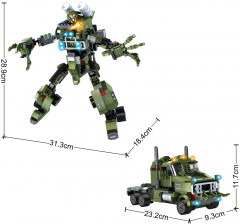 Конструктор «Роботы, военный грузовик» - Фото 1
