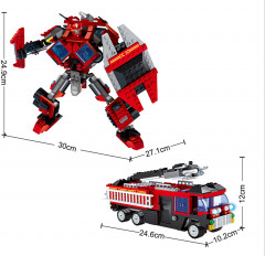 Конструктор «Роботы, пожарная машина» - Фото 1
