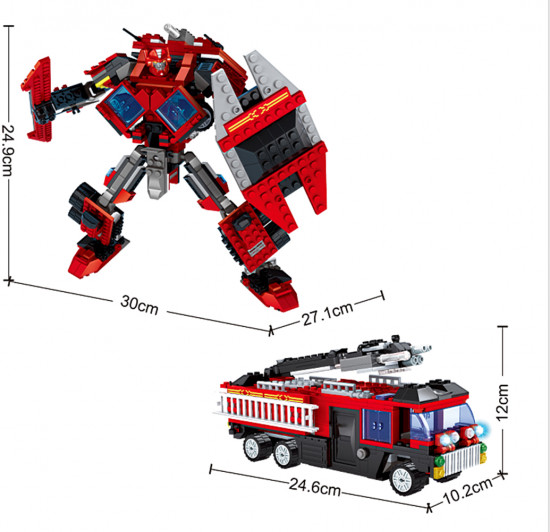 Конструктор «Роботы, пожарная машина»
