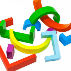 Набор пирамидок «Радуга» - Фото 4