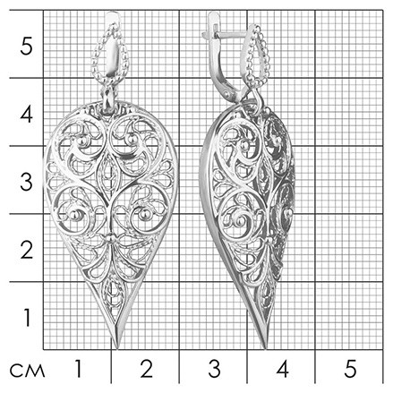Серьги из серебра