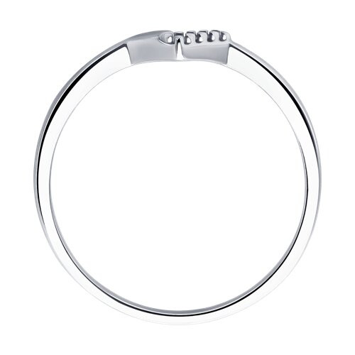 Кольцо из серебра с бриллиантами