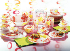 Набор для напитков Pop Flowers (графин, 6 стаканов) - Фото 2