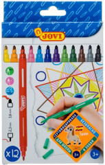 Фломастеры двусторонние (12 шт) - Фото 1