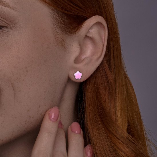Серьги из серебра с эмалью