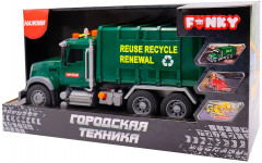 Машина-мусоровоз фрикционная «Городская техника» - Фото 3