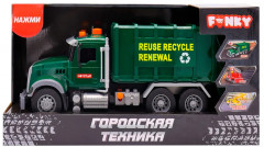 Машина-мусоровоз фрикционная «Городская техника» - Фото 4