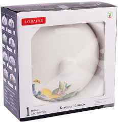 Блюдо для блинов с крышкой «Лесные ягоды с лимонами» - Фото 3