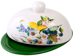 Масленка с крышкой «Лесные ягоды с лимонами» - Фото 1