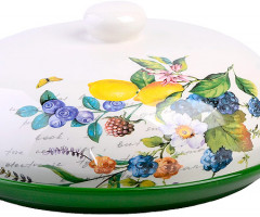 Масленка с крышкой «Лесные ягоды с лимонами» - Фото 2