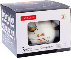 Сахарница с крышкой и ложкой «Бабочки в саду» - Фото 3