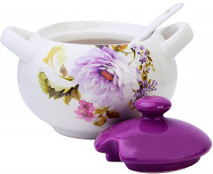 Сахарница с крышкой и ложкой «Очарование» - Фото 2