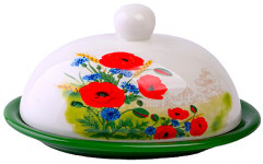 Масленка с крышкой «Цветущие маки» - Фото 2