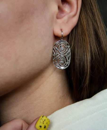 Серьги из серебра
