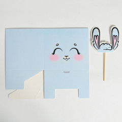 Коробка для цветов с топпером «Зайчик» - Фото 4