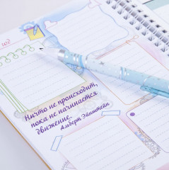 Блокнот-мотиватор для девочек с наклейками «Расправь крылья мечты» - Фото 6