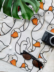 Полотенце пляжное «Белый гусь обнимусь» - Фото 2