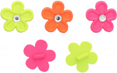 Набор пуговиц-фигурок «Неоновые цветы» - Фото 1