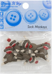 Набор пуговиц-фигурок «Обезьянки» - Фото 1