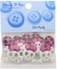 Набор пуговиц-фигурок «Смешная девочка» - Фото 1