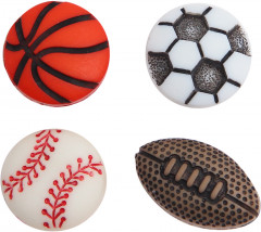 Набор пуговиц-фигурок «Спортивные мячи» - Фото 1