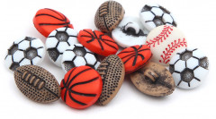 Набор пуговиц-фигурок «Спортивные мячи» - Фото 2