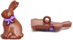 Набор пуговиц-фигурок «Шоколадные зайчики» - Фото 1
