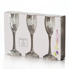 Набор рюмок «Barocco» (60 мл, 3 шт) - Фото 1