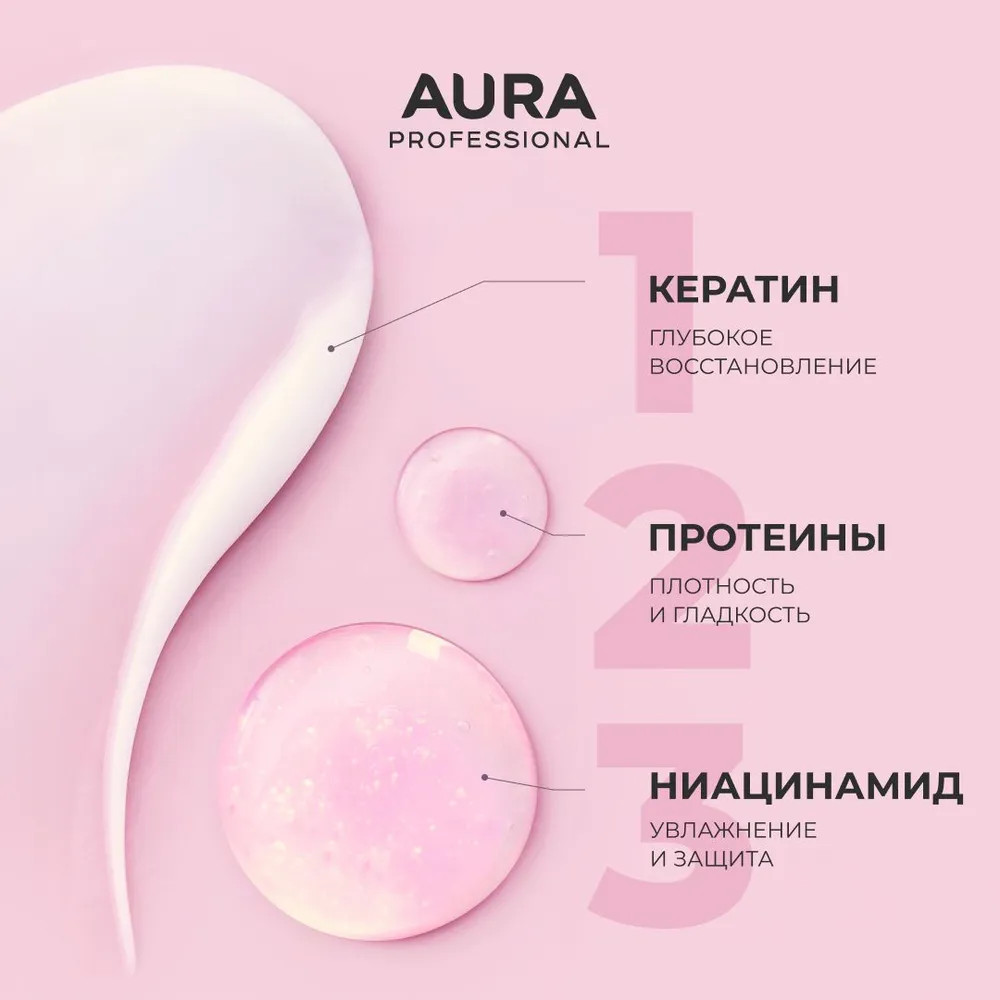 Шампунь для волос «Глубокое восстановление» | Professional | Aura | Фото 3