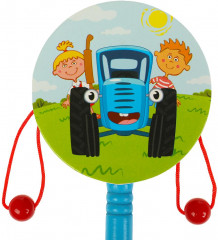 Бубен-стучалка «Синий трактор» - Фото 2