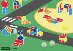 Набор кубиков People Blocks (31элемент) и игровой коврик - Фото 5