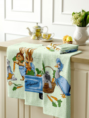 Комплект полотенец вафельных «Garden bunny» - Фото 1