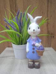 Статуэтка «Зайка с лавандой» - Фото 1