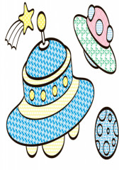 Водная раскраска «Самолёты, космос» - Фото 3