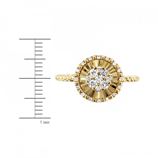 Кольцо из золота с бриллиантами