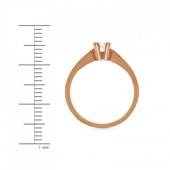 Кольцо из золота с бриллиантом