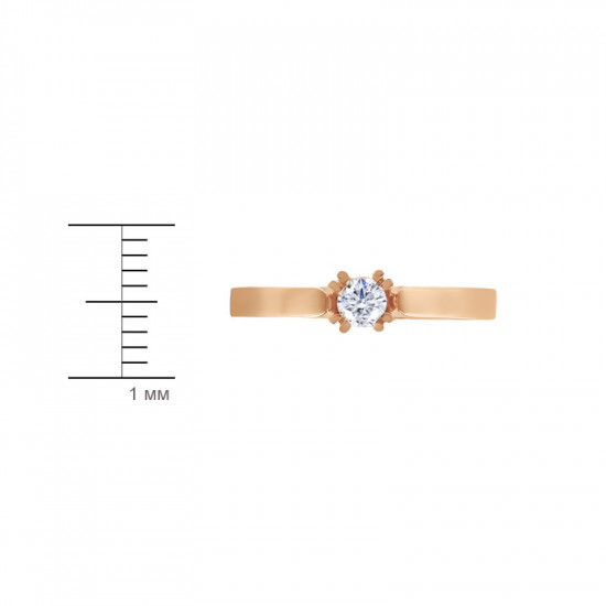 Кольцо из золота с бриллиантом