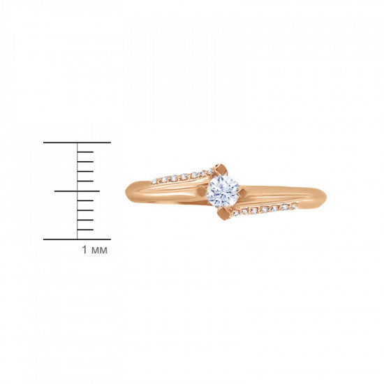 Кольцо из золота с бриллиантами