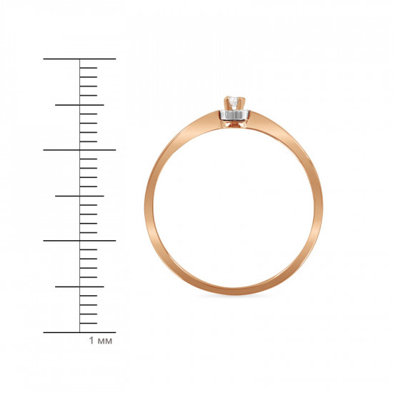 Кольцо из золота с бриллиантом