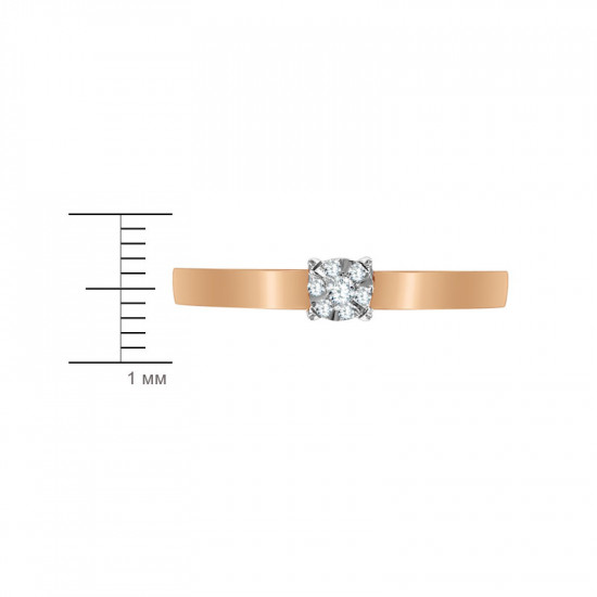 Кольцо из золота с бриллиантами