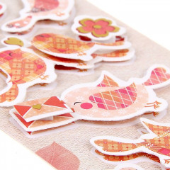 Наклейка для декора 3D «Розовые птички» - Фото 1