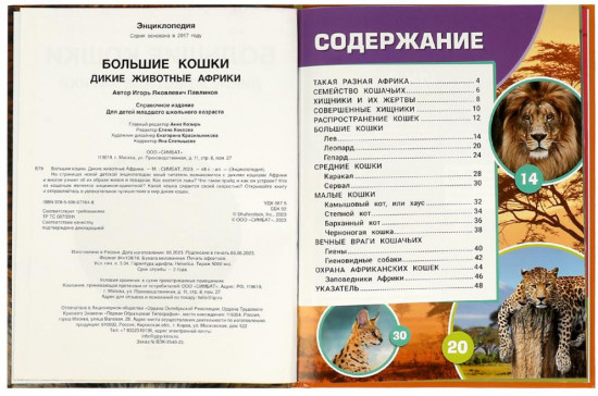 Большие кошки. Дикие животные Африки