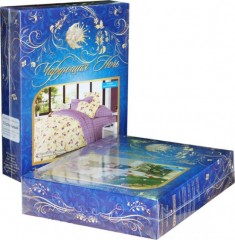 Комплект постельного белья «Чарующая ночь» (арт. jk848, семейный, поплин, 2 наволочки 70х70) - Фото 1