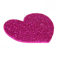 Наклейки мягкие с блёстками «Сердца», (набор из 10-и шт) - Фото 1