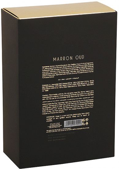 Парфюмированная вода «Marron Oud»