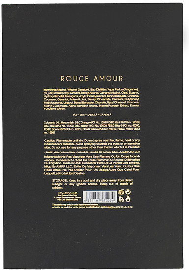 Парфюмированная вода «Rouge Amour»