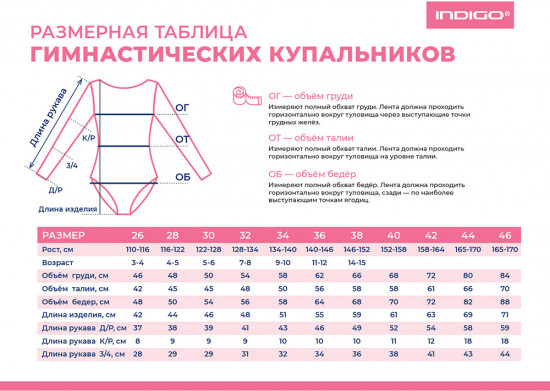 Купальник гимнастический детский