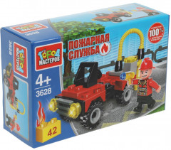 Конструктор «Пожарный на машине» - Фото 2